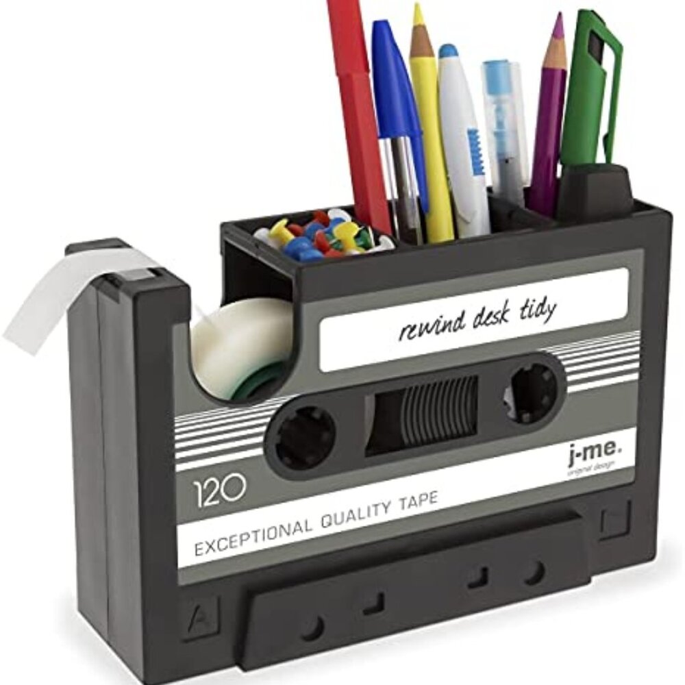 Cassette Tape Dispenser Pen‎ Holder